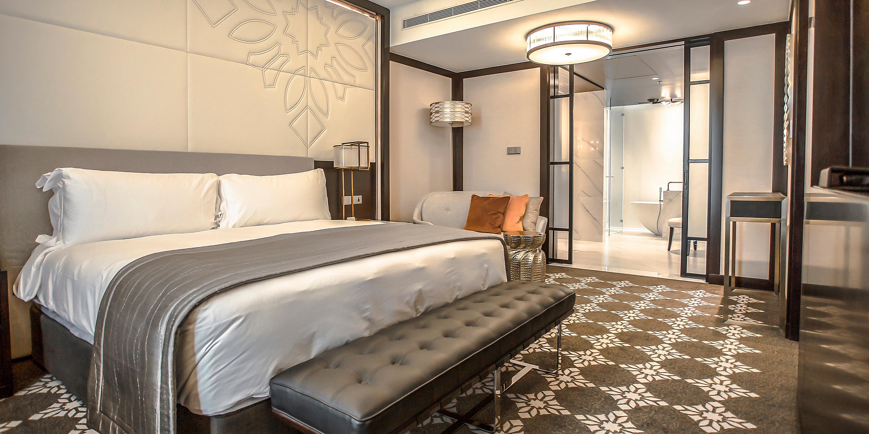 中国の商業ホテルの家具の寝室は高密度の柔らかいマットレスを置きます