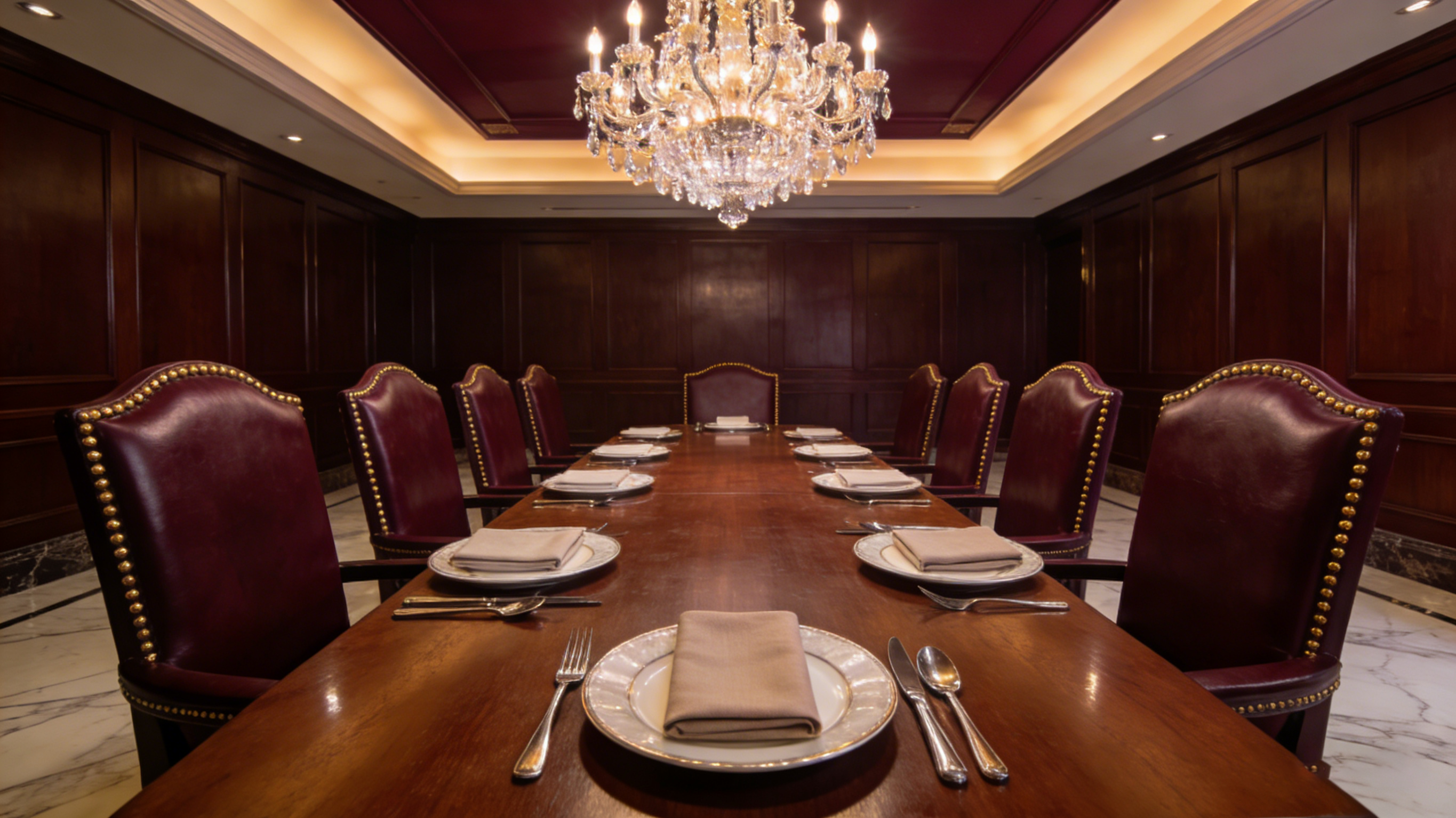 5つ星レストランの家具