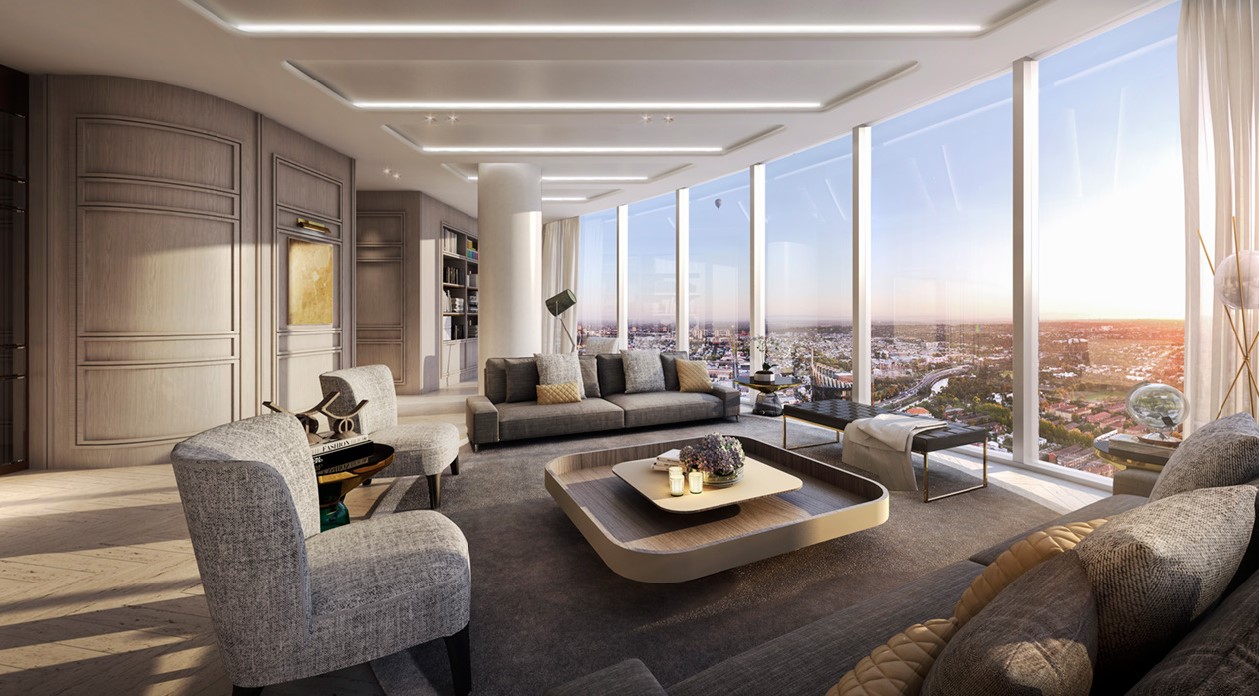 ホテルのロビーのカスタム家具