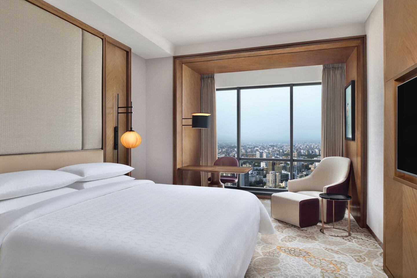 ホテルの寝室の家具