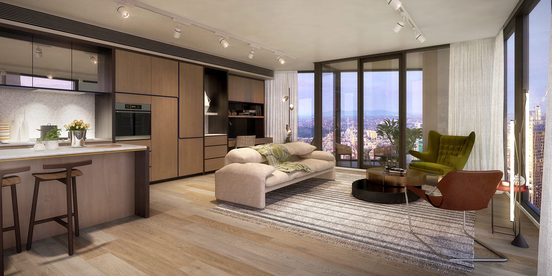 ホテルのロビーの家具