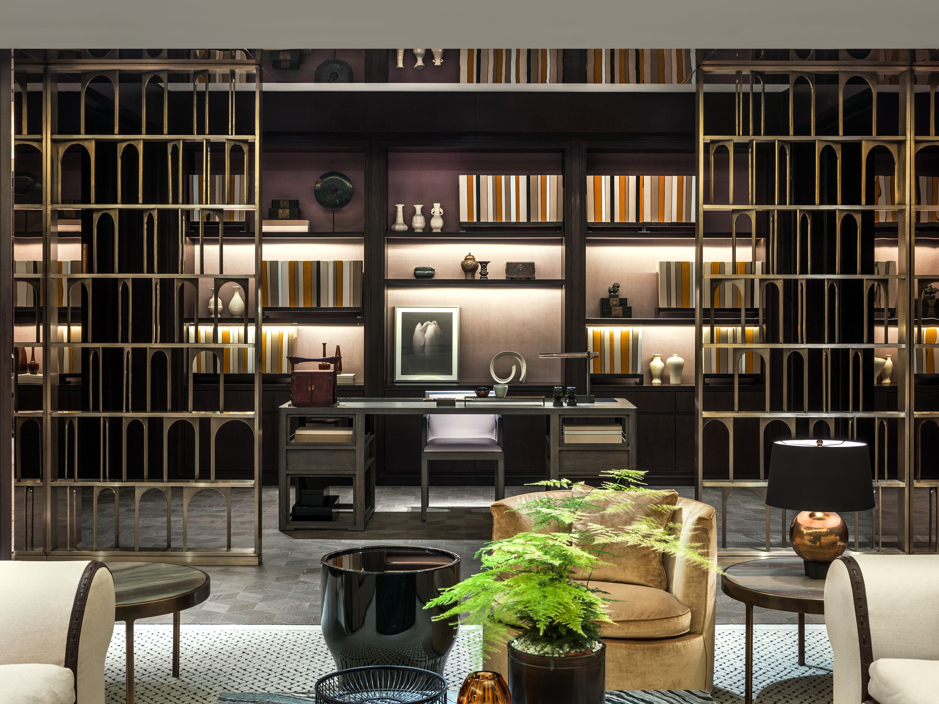 ホテルの部屋の家具