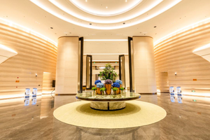 首都国際会議展示センターホテルの公共エリア家具