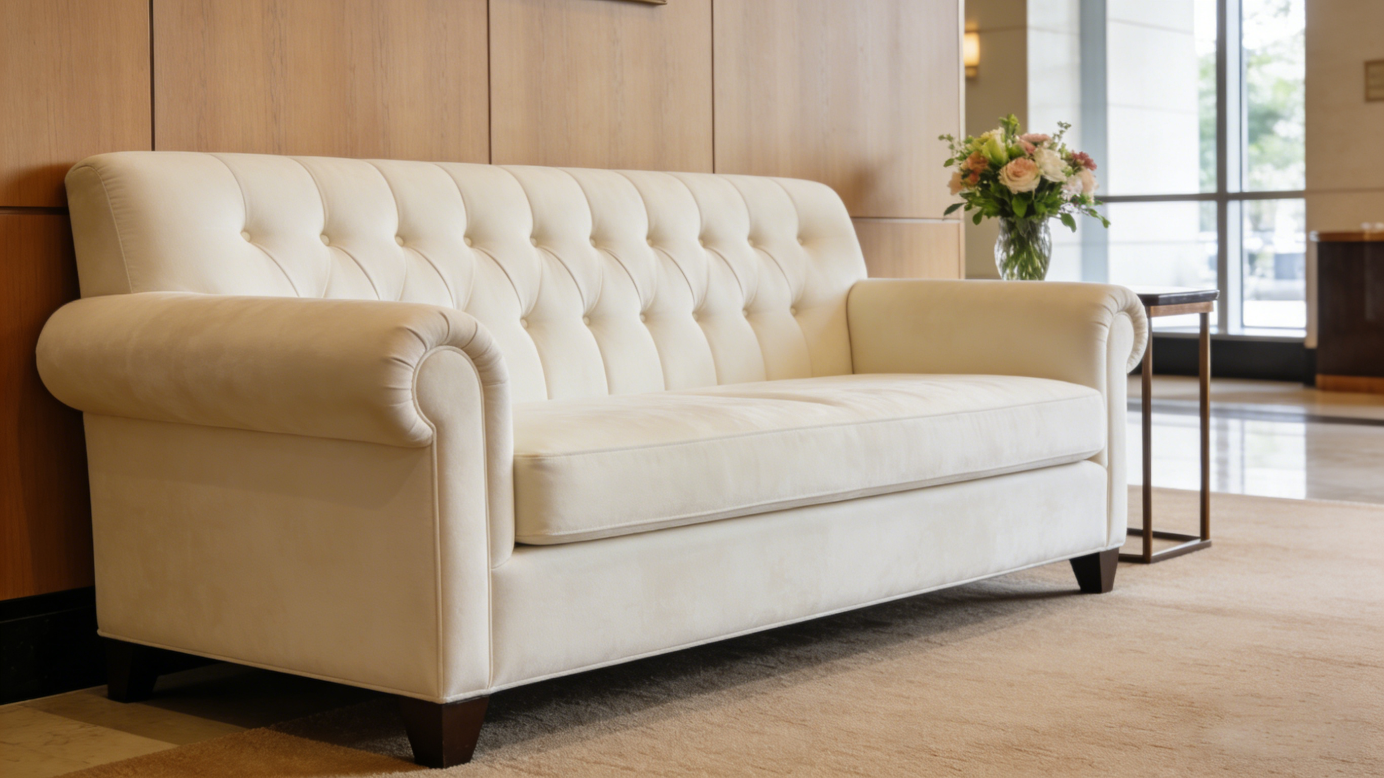 ホテルのソファ